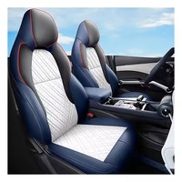 Housse de siège de voiture Housses de siège en cuir Couronne Housses de siège de voiture Ajustement personnalisé pour Byd Yuan Plus Atto 3