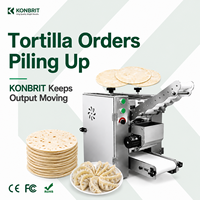 Machine automatique à faire des roti chapati avec moule à enveloppes réglable de 2 à 30 cm