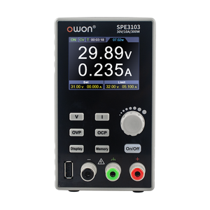 OWON แหล่งจ่ายไฟแบบปรับค่าได้ รุ่น SPE3103 SPE6103 สำหรับห้องปฏิบัติการ หน้าจอ LCD 2.8 นิ้ว แรงดันไฟฟ้าเข้า 220V แรงดันไฟฟ้าออก 60V กระแสไฟ 10A กำลังไฟ 300W 0-6 AC-DC - Product Image 1