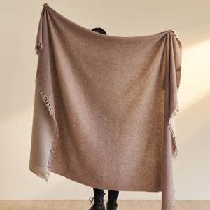 Plaid d'hiver double face en laine australienne 100% <span class=keywords><strong>de</strong></span> luxe, résistant aux plis, série <span class=keywords><strong>montagne</strong></span> - Product Image 4