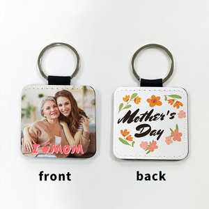 <b>Customized</b> Double-Sided High-Definition Digital Design PU Leather <b>Keychain</b> for Promotions Travel Souvenirs - Product Image 6