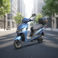Moto et scooter électriques de tourisme 72V 1000W avec batterie au lithium, frein à disque et moteur brushless puissant