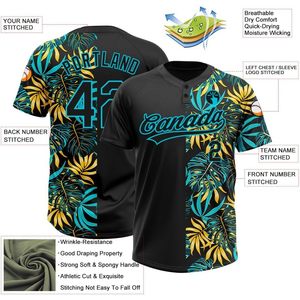 Custom Baseball Jersey Personalized Team Name Number Sublimated Quick Dry Unisex Adult Softball Apparel - Product Image 4