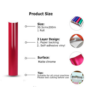 Personnalisé 30.5cm <span class=keywords><strong>Largeur</strong></span> Chrome Mat Durabilité Coloré Permanent 3m Autocollant <span class=keywords><strong>Vinyle</strong></span> Auto-adhésif pour - Product Image 2