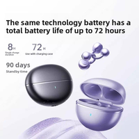 Auriculares TWS de Clip Abierto de Excelente Calidad con Cancelación Activa de Ruido (ANC) para Sonido HiFi 5.4, Auriculares Deportivos con 5-10 Horas de Duración