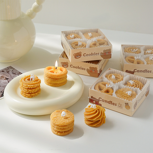 Bougie parfumée aux biscuits pour propriétaires de magasins créatifs de niche, décoration artisanale mignonne, stimulant de trafic commercial, coffret cadeau - Product Image 3