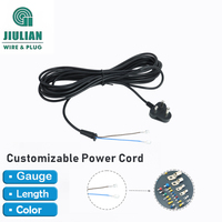 Cable de Alimentación OEM para Sudáfrica H05VV-F 0.75mm² 1.5m, 3 Núcleos, Cumple con SABS, Listo para Instalar con Terminales