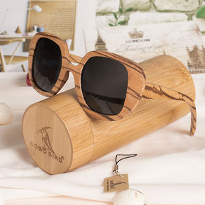 <span class=keywords><strong>Gafas</strong></span> de Sol de Madera Bobo Bird Unisex, Novedad de 2020, Logotipo Personalizado, Lentes de Alta Calidad, <span class=keywords><strong>Gafas</strong></span> Grises para <span class=keywords><strong>Hombre</strong></span> y Mujer - Product Image 1