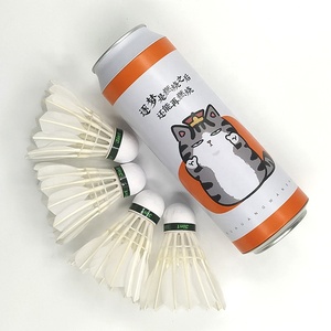 Gran oferta 3 en 1 volante híbrido pluma ganso bádminton lanzadera gallos con lata bádminton lanzadera al aire libre Badmenton <span class=keywords><strong>Kok</strong></span> - Product Image 4