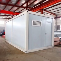 Maisons modulaires détachables, résistantes au vent, durables, imperméables, de 10 pieds, 20 pieds et 40 pieds, avec salle de bain