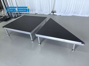 ESI Portable Aluminum Outdoor Event GT <b>Stage</b> Setup <b>Platform</b> with Modular Design 500kg Load Capacity & Quick Installation - Product Image 2