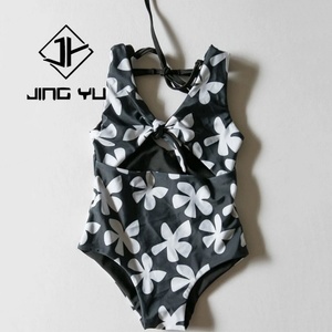 Traje de Baño de Alta Calidad de Fábrica, Estampado Bohemio, Ajustable, Bikini de Niña de Nailon Reciclado Personalizado - Product Image 4