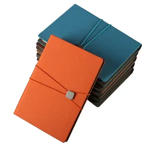 Notebook a5 folhas soltas mudança de cor, couro pu 5 folhas a5 planejador capa diário organizador 6 anéis solto folhas binder notebook