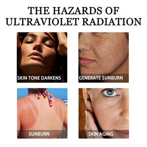 SPF 100 바디 선블록 크림 순한 보습 UV 차단 상쾌한 유분 컨트롤 광채나는 끈적임 없는 진정 선스크린 크림 - Product Image 4
