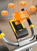 110 °   Appareil de musculation abdominale ergonomique pliable avec compteur LED, capacité de charge de 280 LBS, équipement d'entraînement du tronc