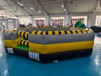 Jeu d'obstacles rotatifs gonflables pour adultes Jeu de poteau rotatif gonflable pour enfants Jeu de rotation gonflable