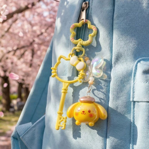 Portachiavi Kawaii Sanrio Pompompurin con ciondolo <span class=keywords><strong>Hello</strong></span> Kitty, grazioso accessorio per borsa da donna - Product Image 3