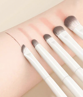 Colección de 8 Brochas de Maquillaje con Estuche de Cuero, para Detallar, Delinear Ojos, Rostro, Venta al Por Mayor, Logotipo de Marca Personalizado, Profesional