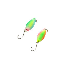 Cuillères de pêche à la truite OEM 1.5g 23mm cuillère colorée appât cuivre flux métal leurre de pêche pour truite chub <span class=keywords><strong>perche</strong></span> saumon - Product Image 4