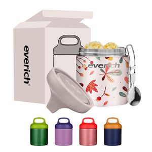 Thermos en acier inoxydable à double paroi isolé 350 ml, boîte à <span class=keywords><strong>repas</strong></span> <span class=keywords><strong>pour</strong></span> enfants, garde les <span class=keywords><strong>repas</strong></span> chauds/froids avec cuillère - Product Image 5