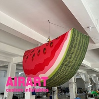 Ballon de fruits en forme de pastèque B01, jouet gonflable, décoration suspendue, décoration de plafond, jouet de fruits gonflable pour les idées d'éclairage de fête