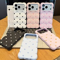 Coque de téléphone Cloud Polka Dot pour iPhone 18, coque de téléphone tendance pour iPhone 18 17 16 Pro Max, coque de téléphone mate