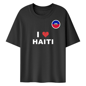 เสื้อยืดแฟนคลับเฮติ น้ำหนักเบา ระบายอากาศได้ดี สำหรับกิจกรรมกลางแจ้งในฤดูร้อน และโปรโมชั่นสำหรับการแข่งขัน - Product Image 2