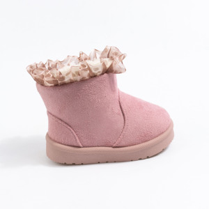 Bottes d'hiver personnalisables pour bébés filles, doublure chaude en peluche, bordure à volants, convient aux tout-petits <span class=keywords><strong>de</strong></span> 1 à 4 ans - Product Image 3