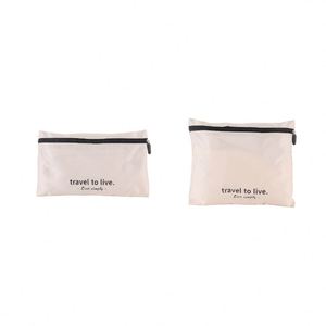 Ensemble de 2 cubes de rangement pliables multifonctionnels classiques pour vêtements de voyage, organisateurs de bagages - Product Image 6