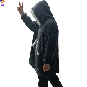 Super Soft Warm Comfy Hooded Wearable Sweatshirt Oversized <strong>Hoodie</strong> <strong>Blanket</strong> Wholesale - Product Image 2