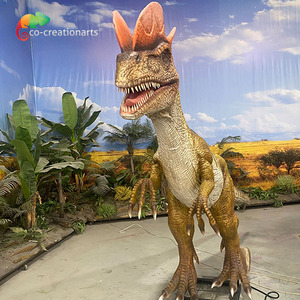 Dilophosaurus grandeur nature résistant aux intempéries - Modèle jurassique animatronique pour la décoration de parc - Product Image 2