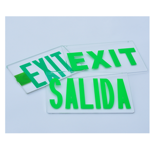 مخصص الأمن لوحات العرض النار سلامة الطوارئ الاكريليك علامة خروج النار خروج ملصقات - Product Image 2