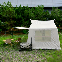 Premium 6.5 ㎡   Tente de camping gonflable 3000 mm imperméable, grande tente spacieuse pour le camping familial