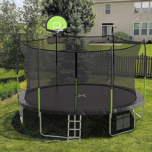 Trampolín Zoshine de 12 Pies y 14 Pies para Exteriores, Trampolín Grande para <span class=keywords><strong>Gimnasio</strong></span> con Red Protectora, Material de Espuma para Fitness para Adultos, Cama Elástica - Product Image 2