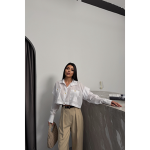 Chemise/Blouse blanche pour femme de créateur - Product Image 6