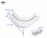 Rail en plastique Glydea de haute qualité et durable, coudé à 90 degrés, utilisé pour le système de rail Glydea, accessoires pour rideaux