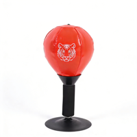 KDST Mini Ballon de Boxe de Bureau Gonflable en PU, Réglable en Hauteur, Robuste, Écologique et Durable, pour Soulagement du Stress à Domicile