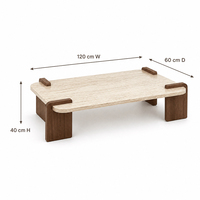 Table basse rectangulaire de style scandinave, nouvelle collection, pour appartement, salon, table à thé et à café