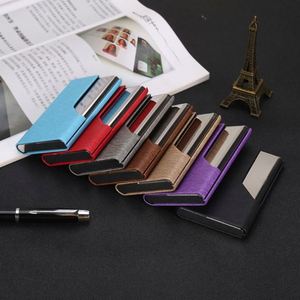 Porte-cartes personnalisé en cuir et aluminium avec clip de fermeture pour hommes et femmes, pour le rangement des cartes de crédit - Product Image 5