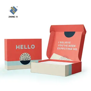 Boîte de courrier en Carton ondulé personnalisé, boîte de courrier de luxe, avec Logo, pour cadeau de noël, 12 pièces