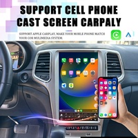 Radio Estéreo para Auto con Pantalla Vertical para Jeep Grand Cherokee 2011-2022, Carplay, GPS, Navegación, Reproductor Multimedia, Unidad Principal de 128GB