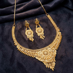 Wholesale Fashion Necklaces 14K 18K 24K Gold Plated Traditional <b>Floral</b> Design Jewelry Forming Jewelry Brass Gold Filled Jewelry - Product Image 2
