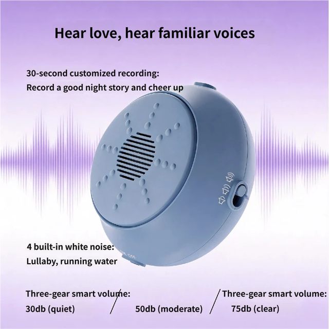 Factory OEM Rhythmic Heartbeat Pulse Simulator Module 30s Recordable Voice Round Heartbeat Vibration Box for New Puppy Anxiety