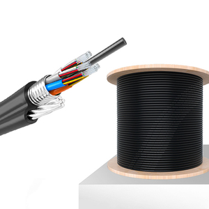 Cable de fibra óptica autoportante GYTC8S para exteriores, tipo figura 8, con hebra de acero, cinta de acero y tubo suelto - Product Image 1