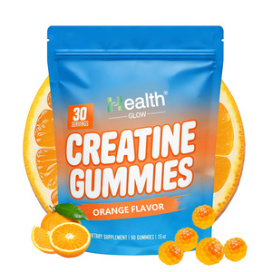 Gummies de créatine personnalisées saveur orange 5g pour l'entraînement en salle, la croissance musculaire, la force, l'endurance, véganes, sans OGM, sans sucre, OEM - Product Image 1