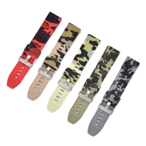 <span class=keywords><strong>Bracelet</strong></span> de montre en silicone camouflage 22 mm GT2 pour Huawei, <span class=keywords><strong>bracelet</strong></span> de sport 24 mm pour Galaxy Watch, Gear S3, Amazfit, <span class=keywords><strong>bracelet</strong></span> intelligent - Product Image 2