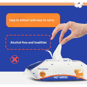 Ivy Nhà Máy Cung Cấp Tùy Chỉnh <span class=keywords><strong>Flushable</strong></span> Làm Sạch Không Dệt Phân Hủy Sinh Học Bé Pet Khăn Lau 100Pcs - Product Image 4