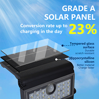 Le camping solaire pliant imperméable extérieur populaire de lampes de mur allume les appliques solaires portatives de mur avec la conception de capteur de mouvement