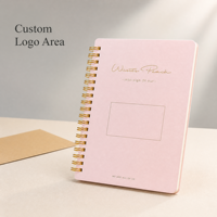 Carnet de notes A4 A5 personnalisé pour l'école, impression de planificateur, couverture rigide, double reliure, journal de fitness métallique, cahiers à spirale