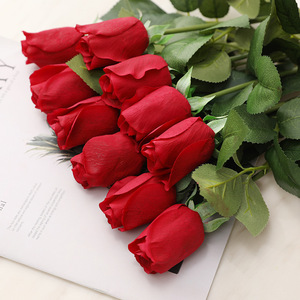<span class=keywords><strong>Rose</strong></span> séchée naturelle tige unique toucher réaliste bouton <span class=keywords><strong>de</strong></span> <span class=keywords><strong>rose</strong></span> hydratant décoration <span class=keywords><strong>de</strong></span> la maison mariage poche saint valentin pâques - Product Image 2